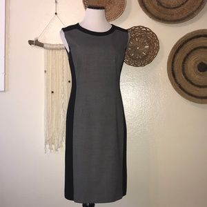 Ann Taylor grey & black dress size 8